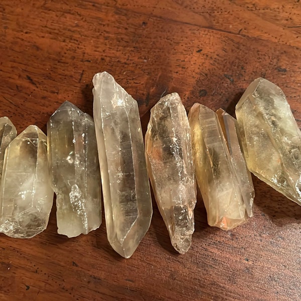 Raw Citrine Points| Not Heat Treated - Unwashed Citrine points | Citrine| Smokey Citrine| Raw Crystals