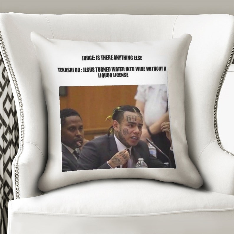Takashi 69 joke throw pillow case Etsy