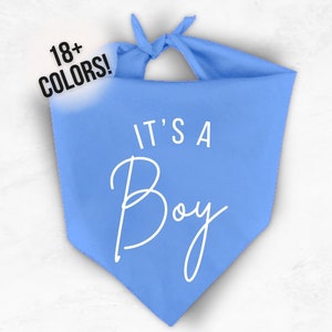 Es un niño perro Bandana - Género Revelar Perro Bandana - Niño Género Revelar - Perro Género Revelar - Niño Bebé Revelar Perro Bandana - Es un niño Revelar
