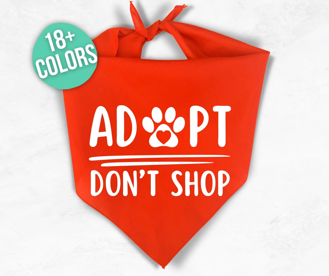 Dog Adopt Me Shirt Piece Available For Adoption Dog Bandana