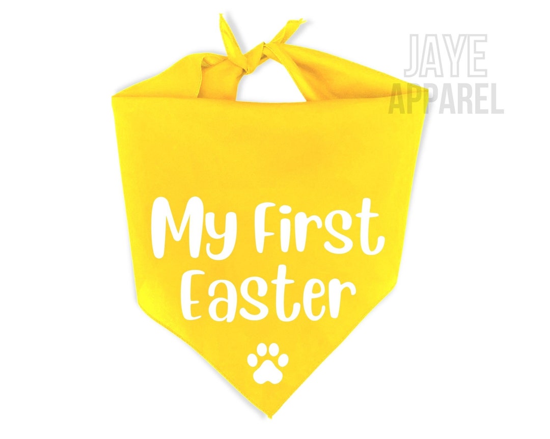 My First Easter Dog Bandana Easter Dog Bandana Spring Dog Etsy