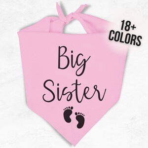 Big Sister Dog Bandana - Pregnancy Announcement for Dog - Pregnancy Reveal Dog Bandana - Baby Announcement Dog Bandana - Baby Reveal