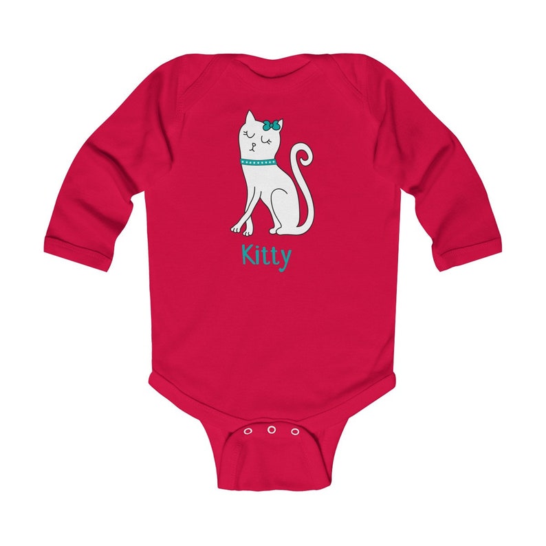 Kitty Infant Long Sleeve Bodysuit