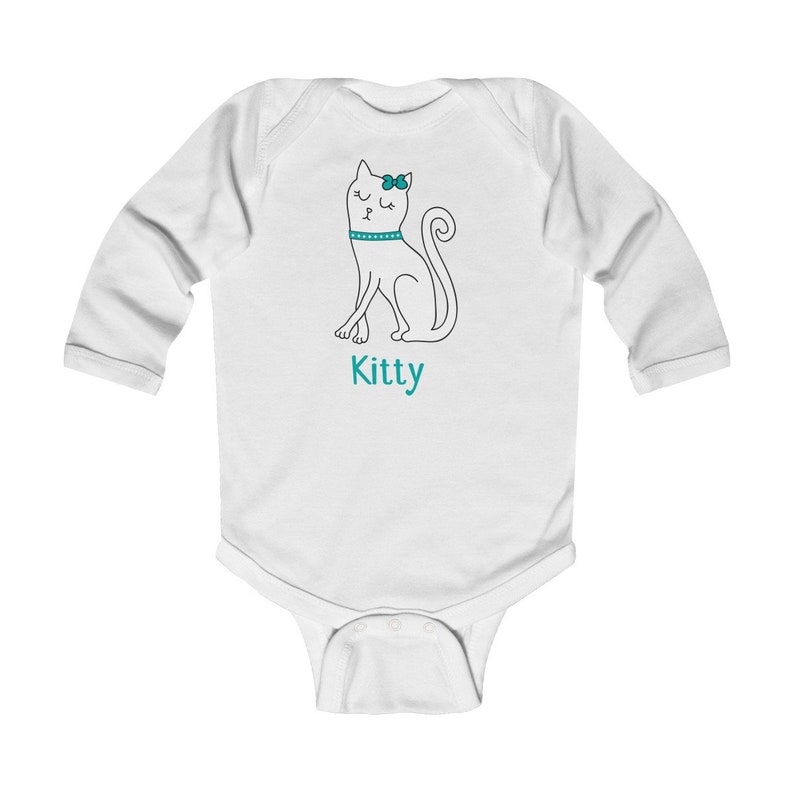 Kitty Infant Long Sleeve Bodysuit