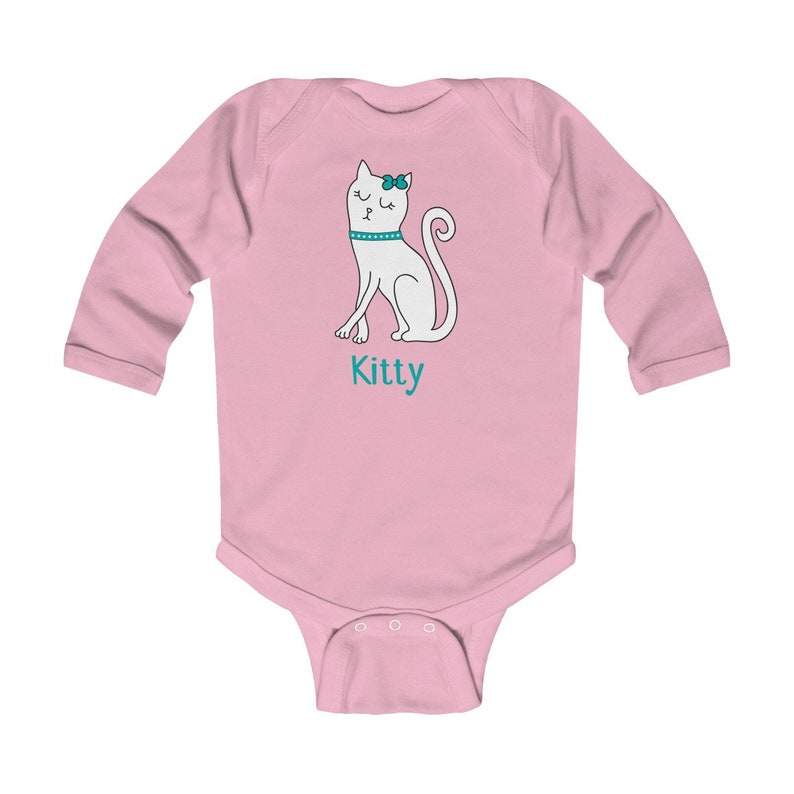 Kitty Infant Long Sleeve Bodysuit