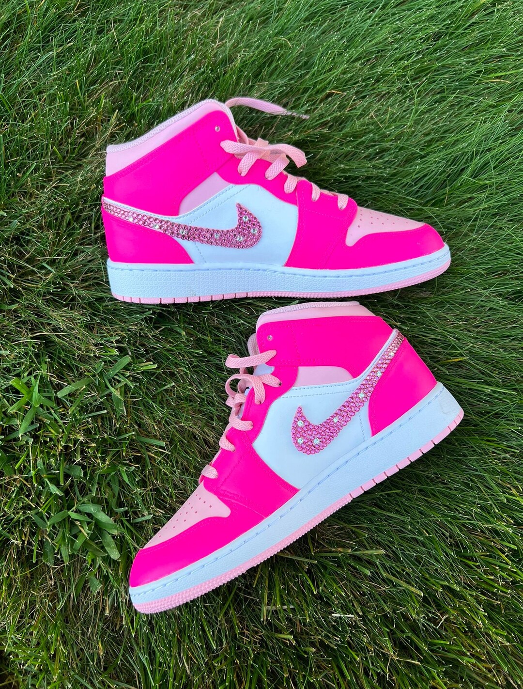 Rhinestone Sneakers Women's Shoes With Crystals, Customer Provides