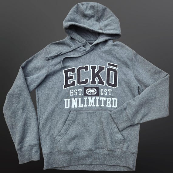 Y2K ECKO Unlimited Gray Hoodie Sweatshirt Mens Size M Pullover - Etsy
