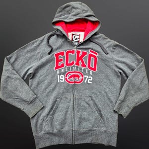 Sudadera con capucha Y2K Ecko Unltd con cremallera completa para