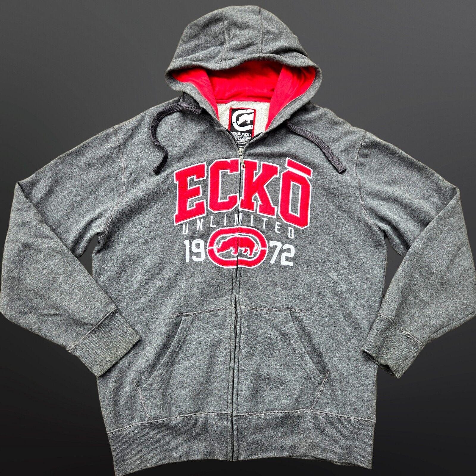 Y2K Ecko Unltd Full Zip Hoodie Mens Size 2XL Gray Red - Etsy Y2K Ecko Unltd Full Zip Hoodie Mens Size 2XL Gray Red - Etsy