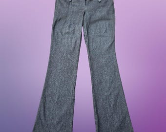 Y2K Grey Low Rise Flare Leg Dress Pants by Nine West Size 2 W29 - Etsy