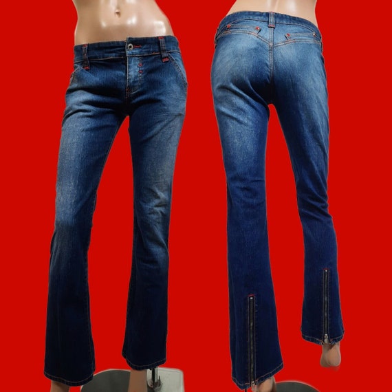 ZW THE LOW RISE BOOTCUT JEANS - Blue