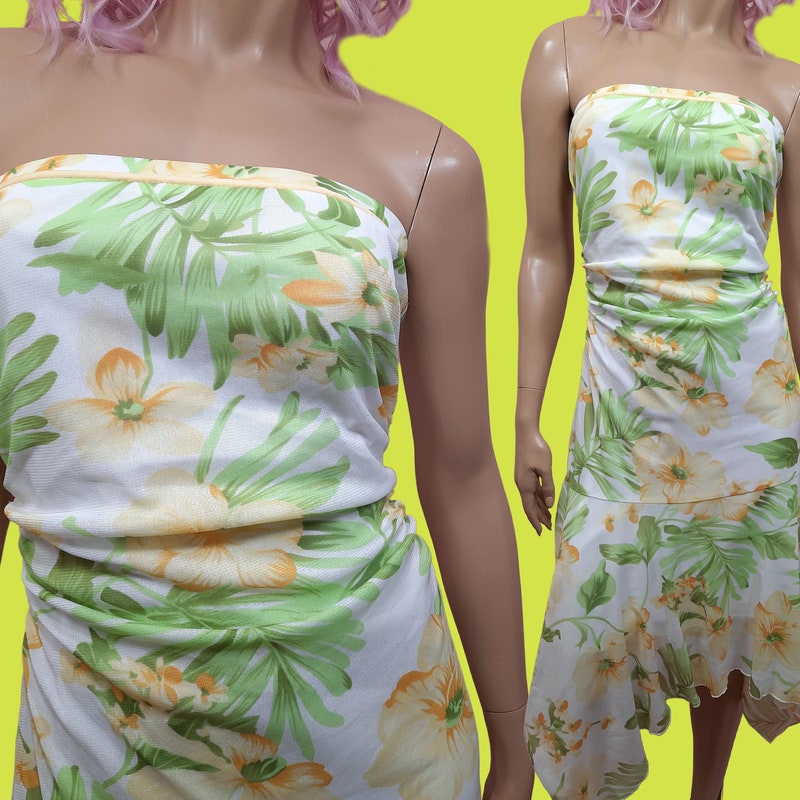 90s Floral Mesh Midi (S/M)