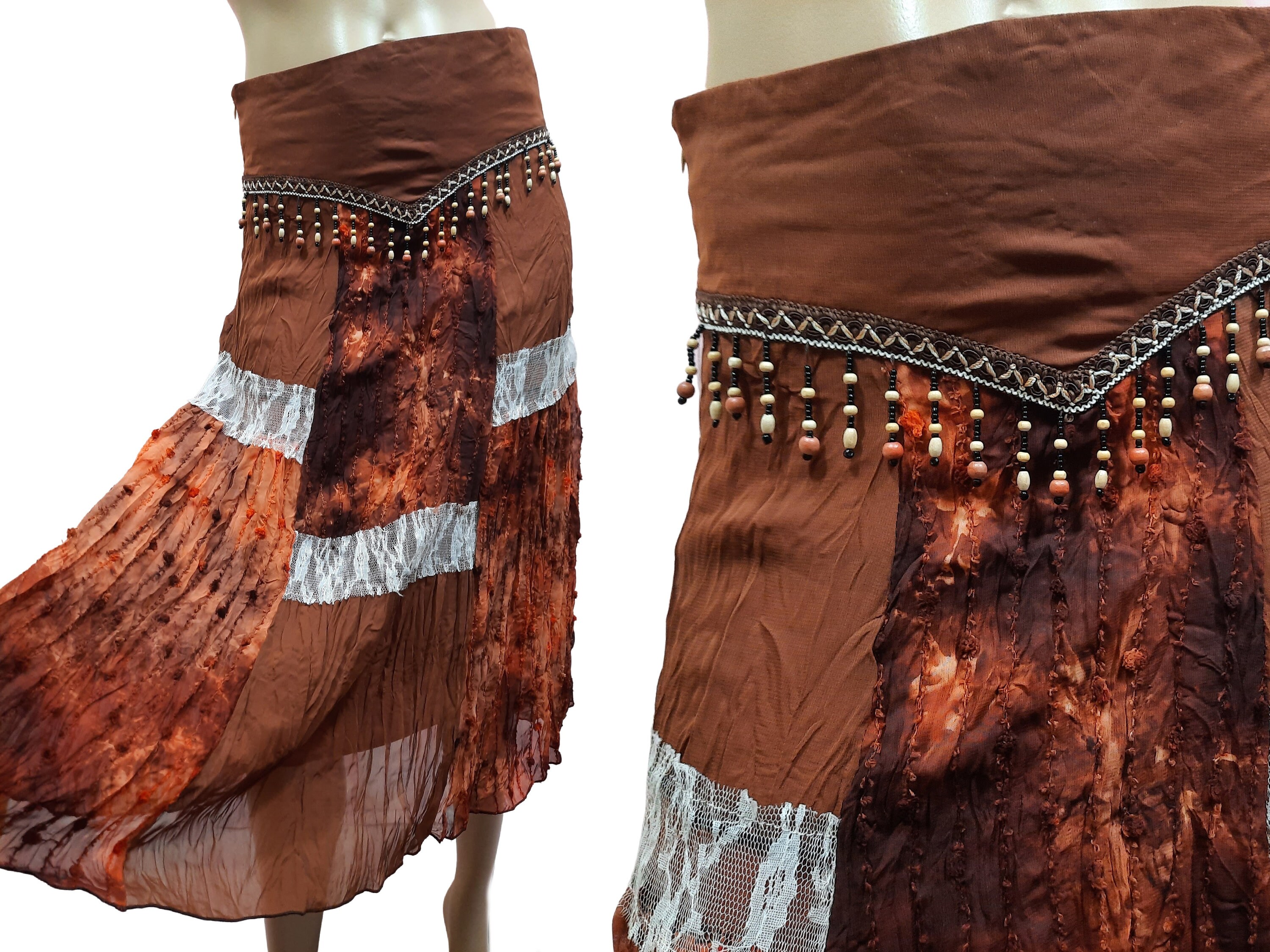Brown suede skirt extender cheap