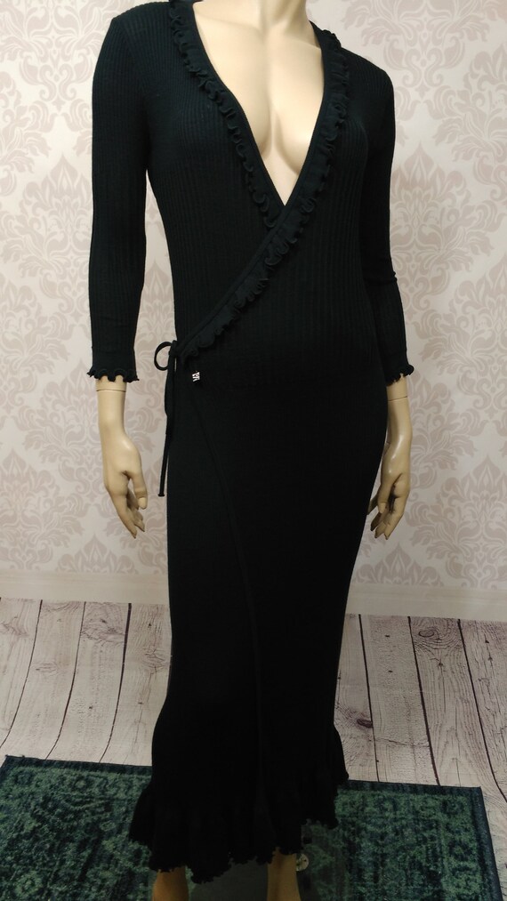 Vintage Sonia Rykiel Wrap Maxi Sweater 