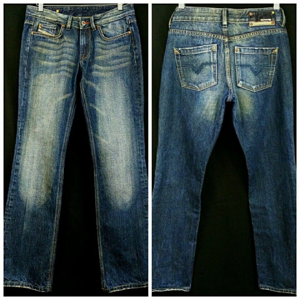 Vintage 90s Y2K Diesel Industry Jeans Size 28 Low Rise Bootcut | Etsy