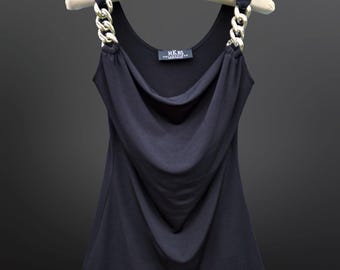 Chemisier western femme à franges avec broderies et strass - Marque