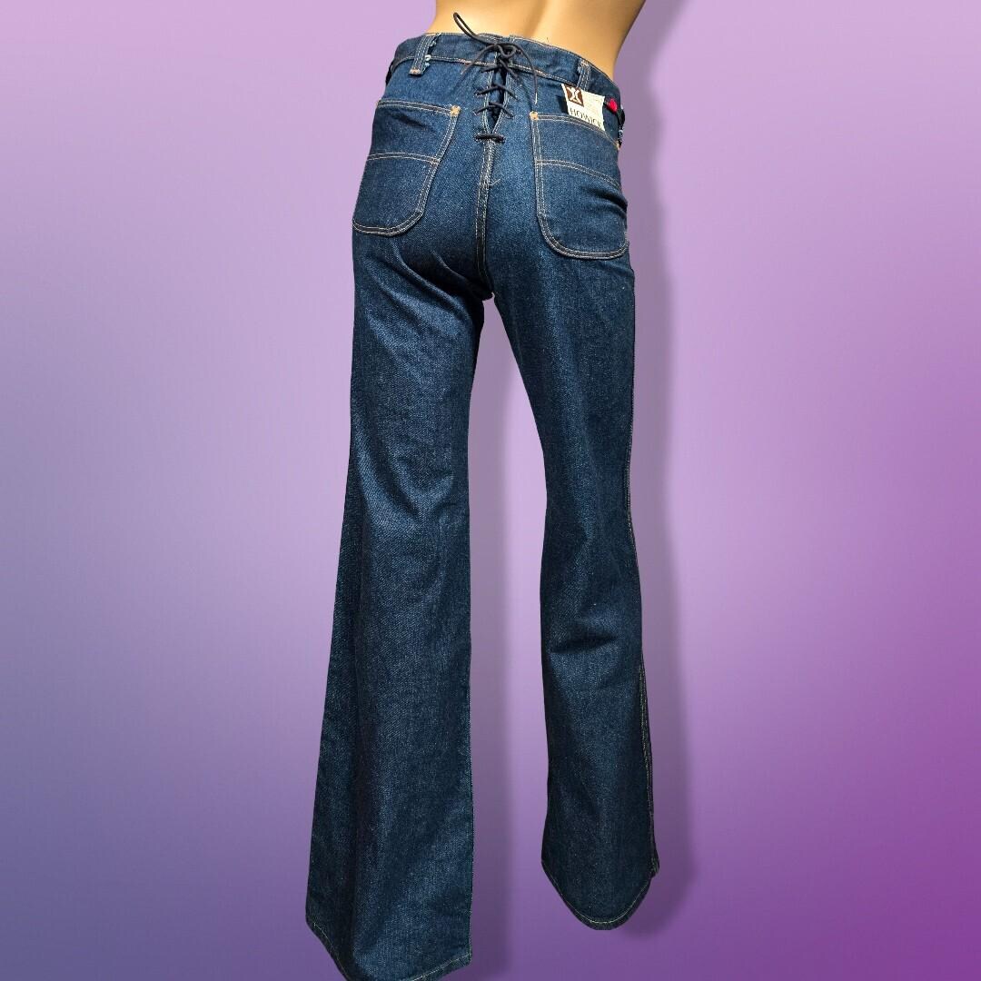 Vintage 70s Deadstock Howick Riders Flare Sailor Jeans Size