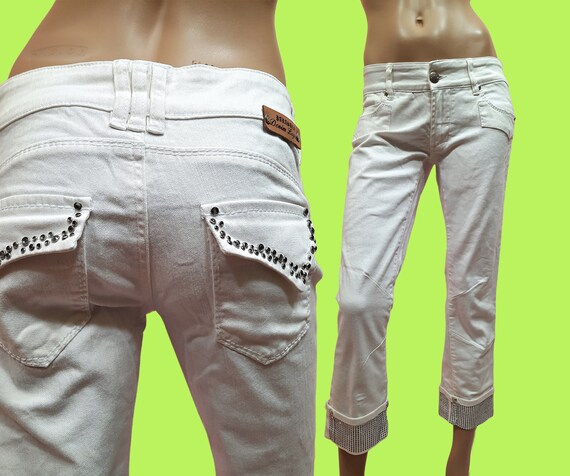 Capri pants hotsell with rhinestones