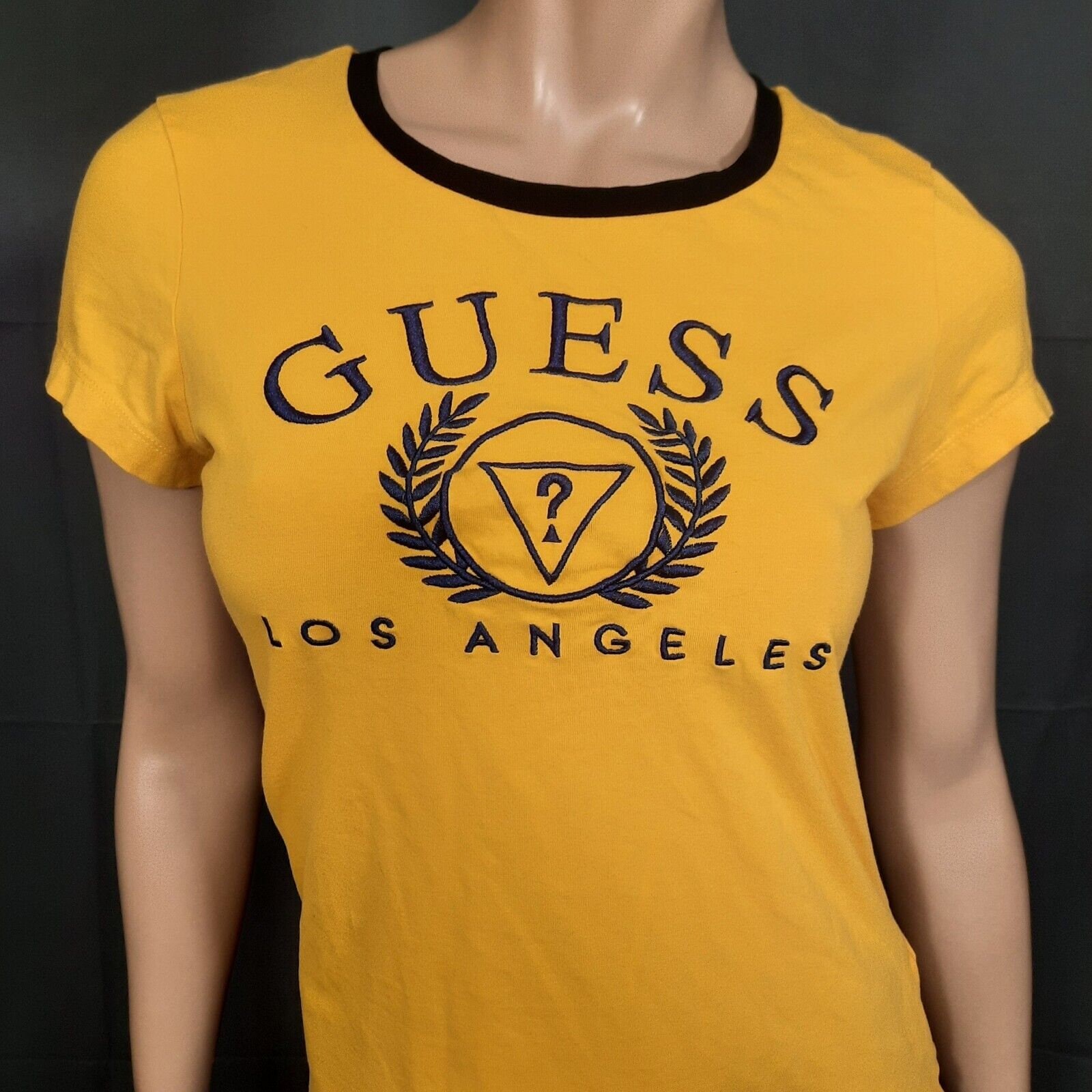 yellow guess top