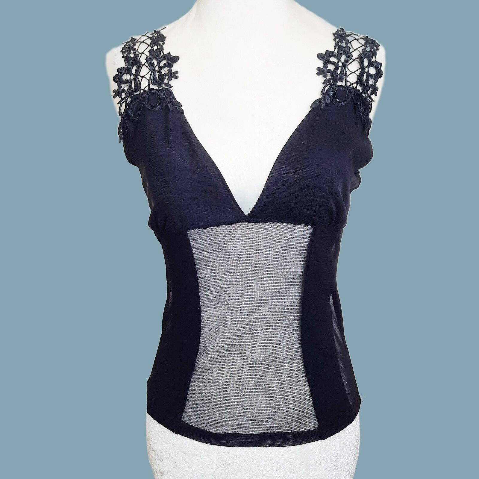 sheer mesh camisole