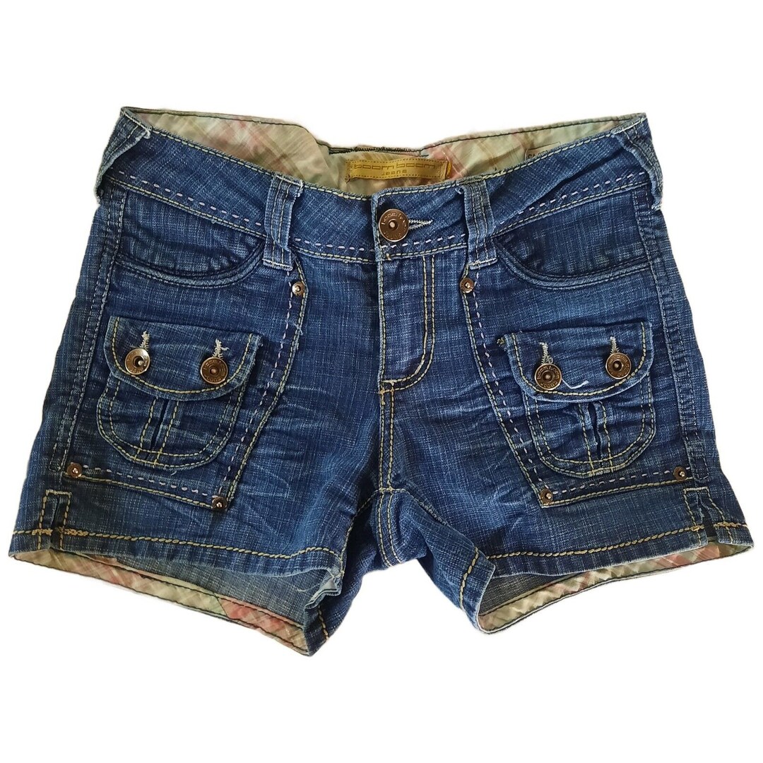 Short Jean BOOM BOOM JEANS Junior Taille 7 Bleu - Manchette, 6 Poches, Occasion Très Bon état