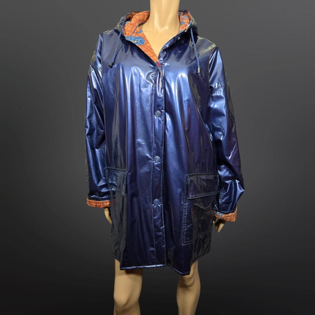 Shiny raincoat best sale