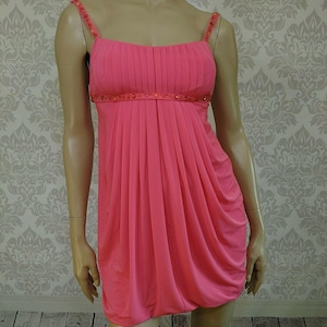 Robe Style Empire BCBG MAXAZRIA En Soie/polyester, Rose, Taille 10, Occasion Très Bon état