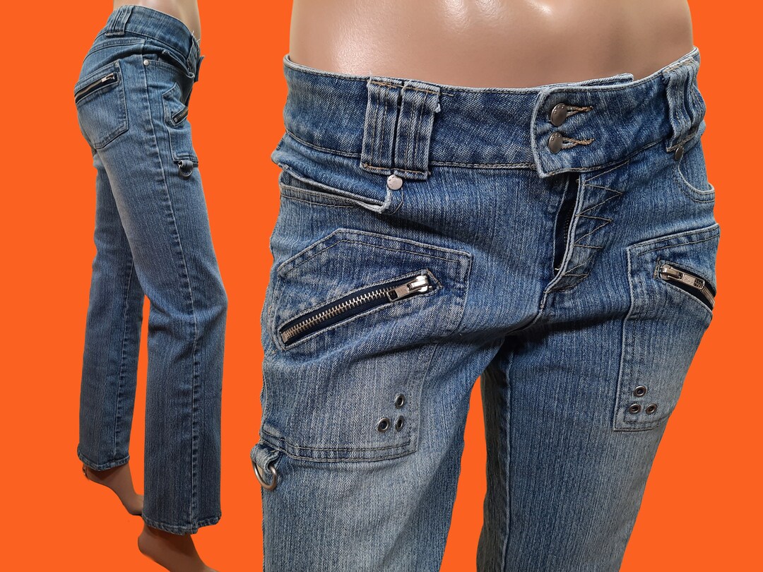 【suzen】Ever y2k low-waist bootcut pants Y2K Low Waist Jeans