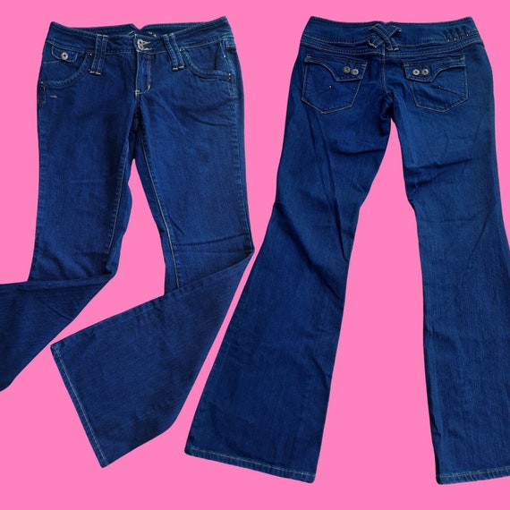 Dark Blue Bootcut Flare Jeans