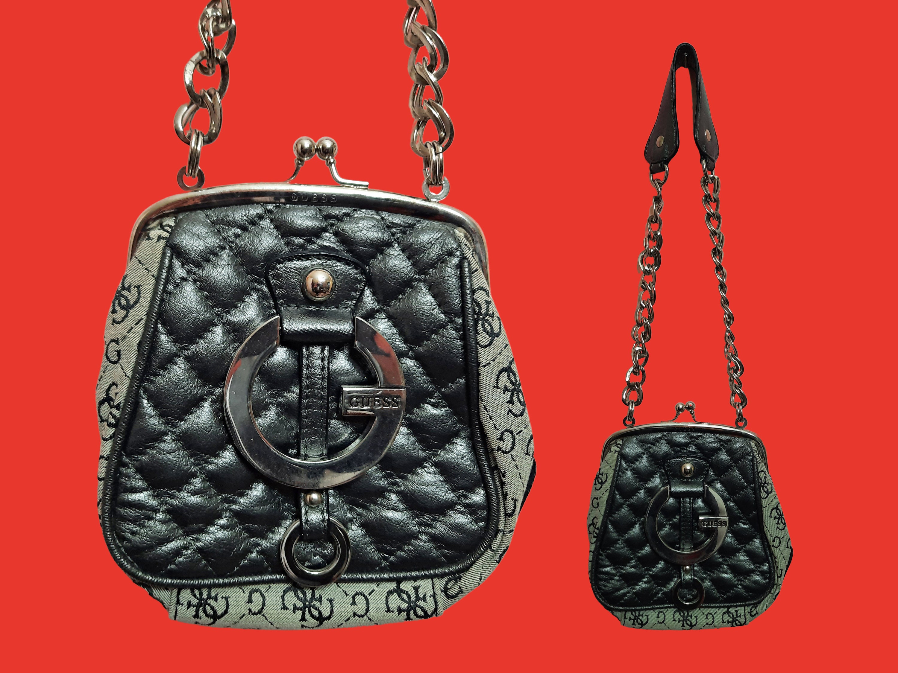 Vintage Y2K Guess Black Shoulder Bag – Michelle Tamar