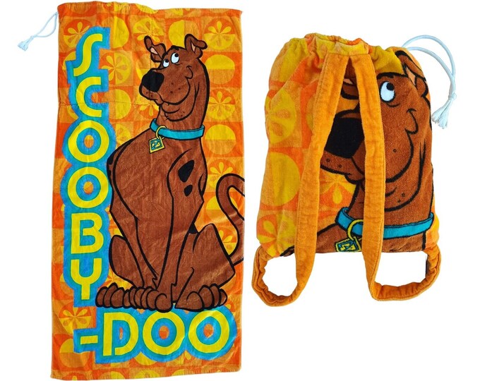 Vintage Y2K Scooby Doo Beach Towel in A Bag Converts to Backpack Etsy
