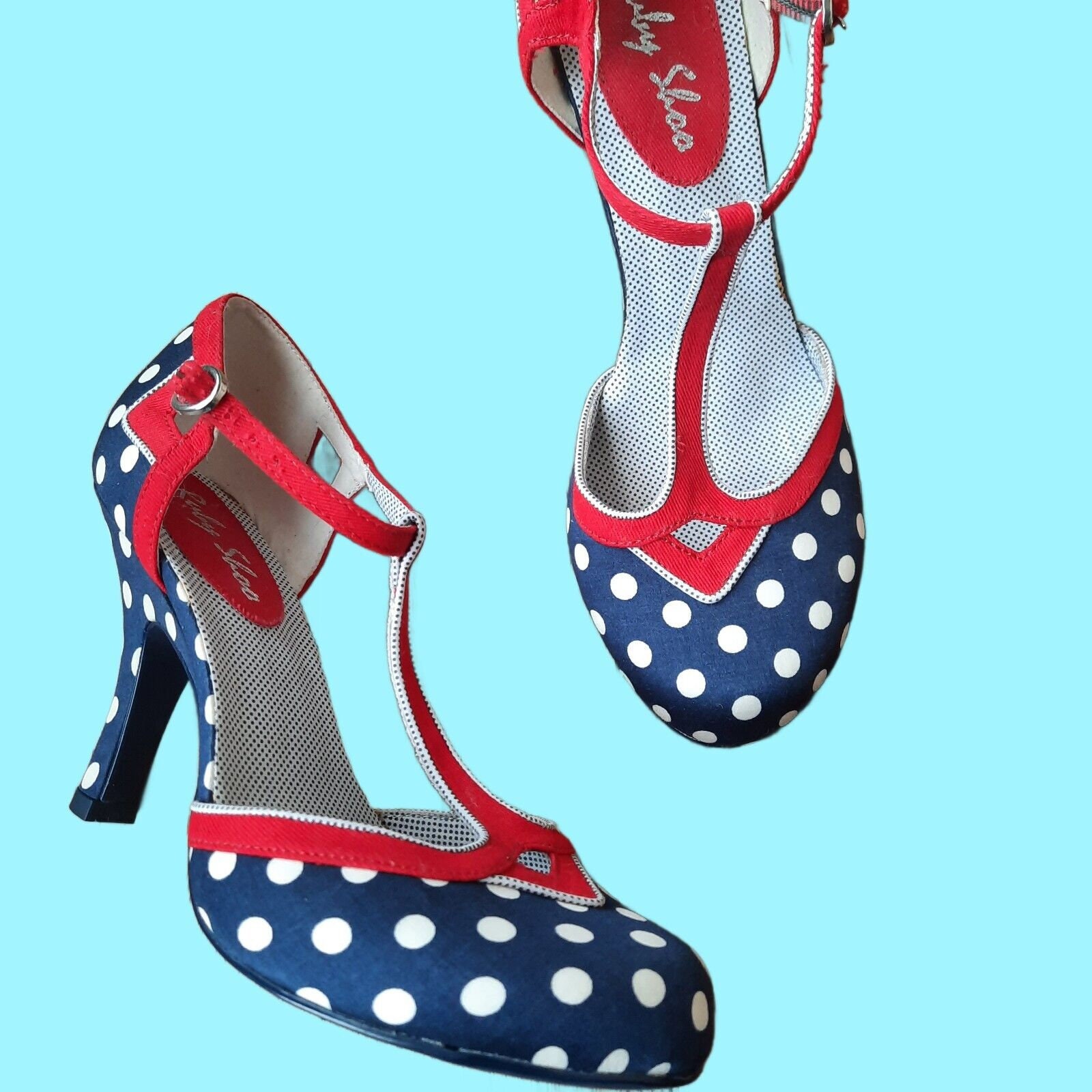Irregular Choice Chunky Heel Round Toe Pump Bunny Vegan Red Plaid Pin up  Cherry Flowers Colored Sole Women's Shoes Bow Vanguard -  Norway