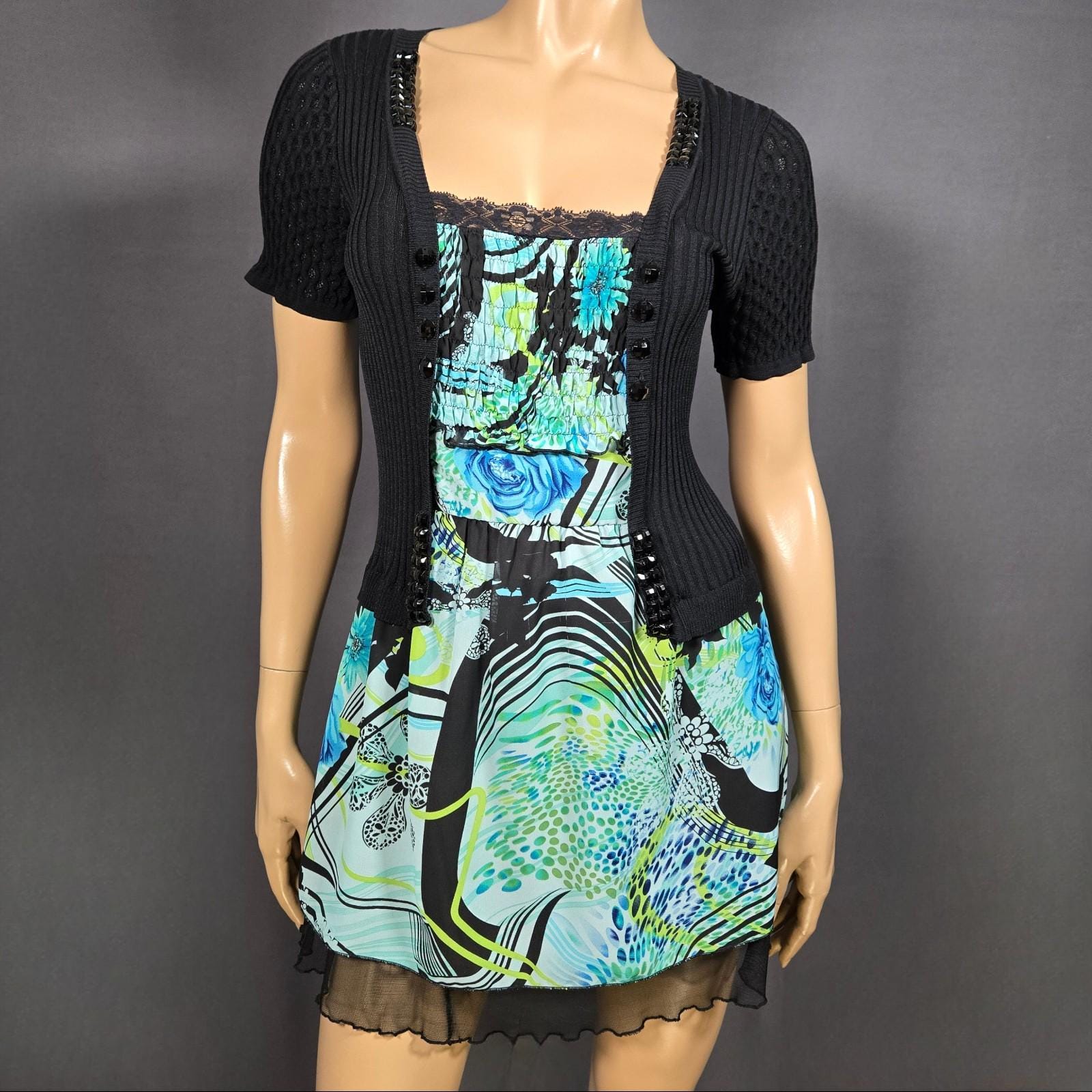 short sleeve long dress casual Latin Quarters Women's Rust Short Sleeves V-Neck Printed Casual Maxi D main image 0