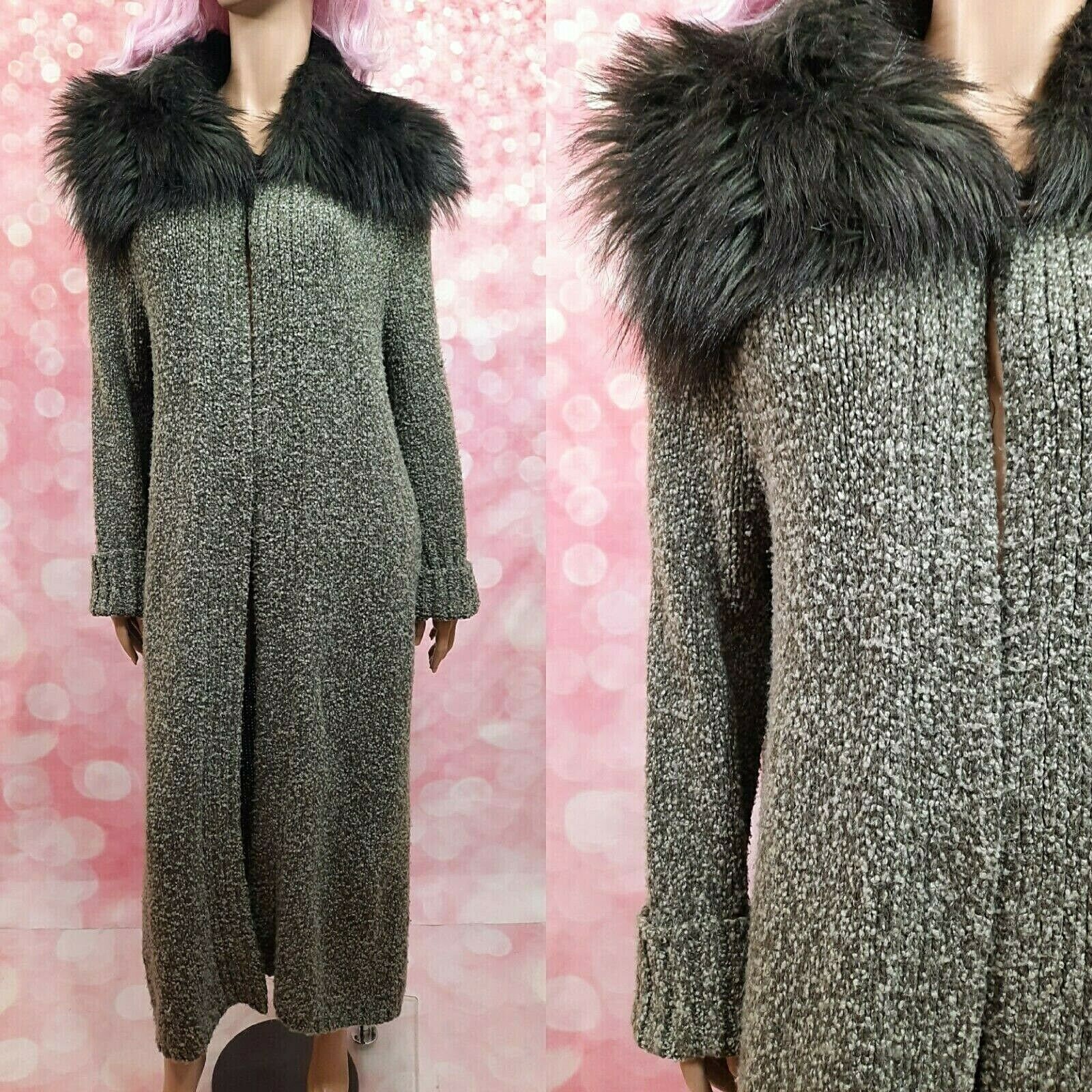 fur duster cardigan