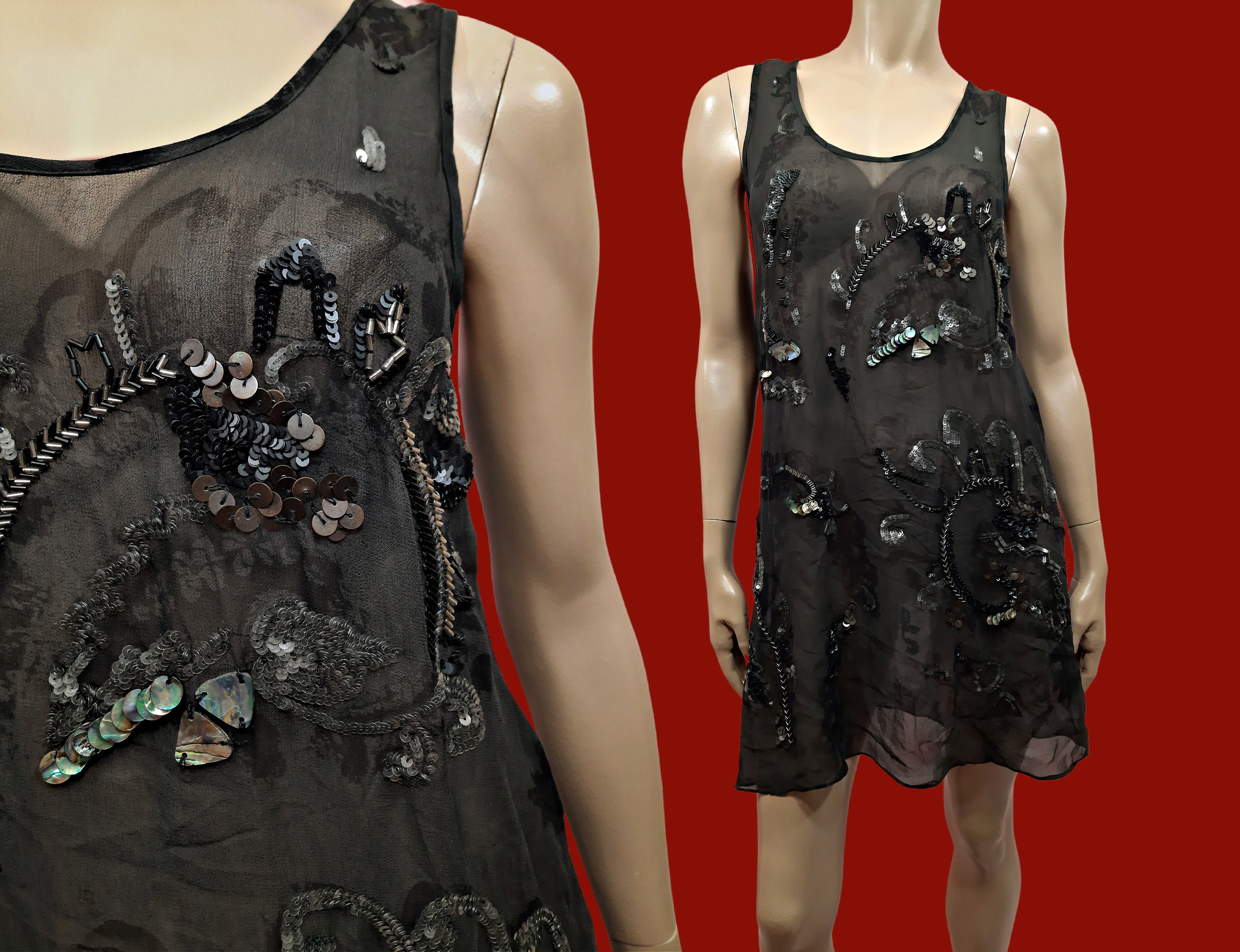 All saints top beaded dress