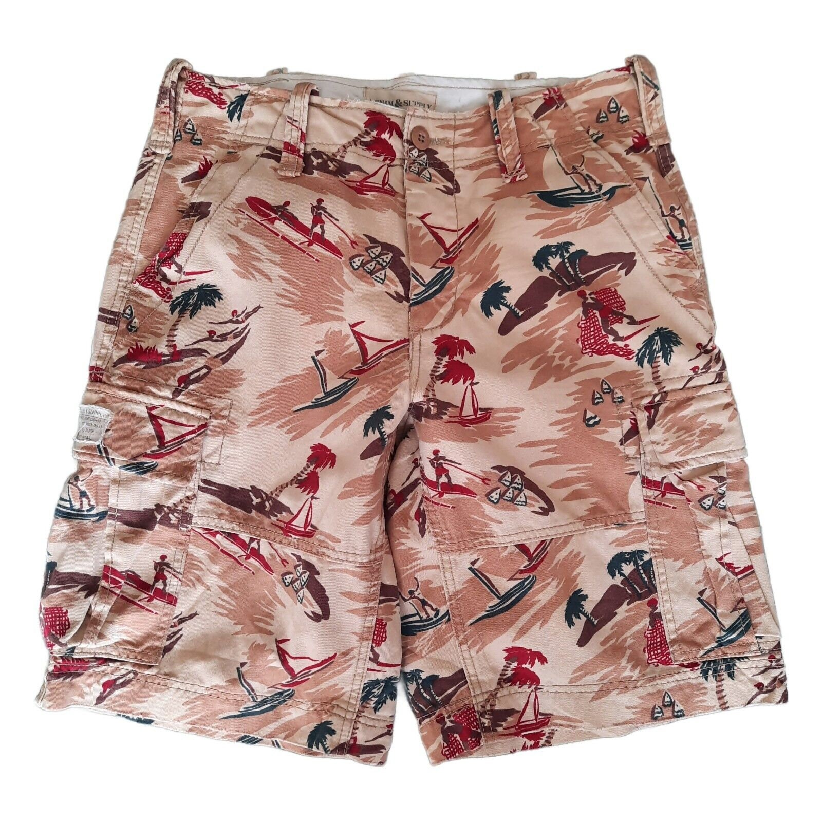 Ralph Lauren Denim & Supply Cargo Shorts Mens 32 Beige