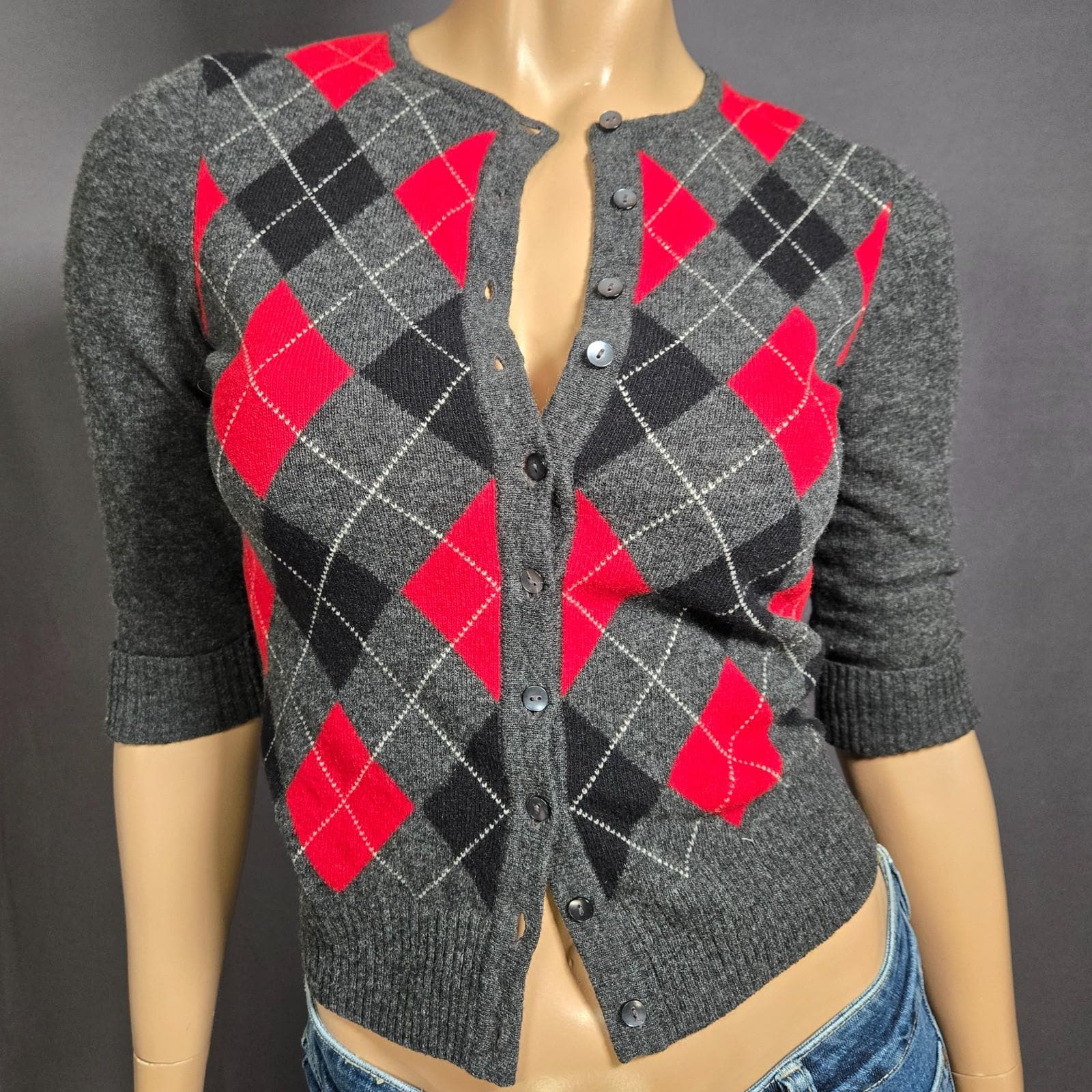 トップス vintage made in italyVERSACE cardigun ea Black Cardigan