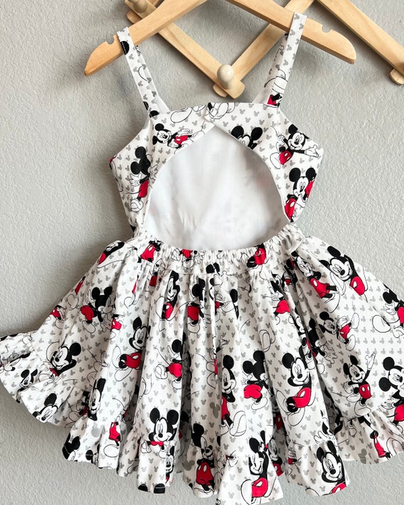 Girls Mickey Mouse Dress Sundress for Girls Mickey Minnie Outfit