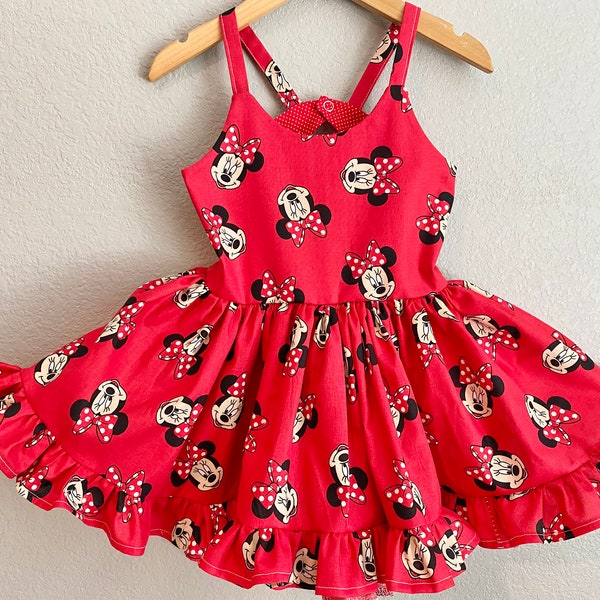Minnie Mouse dress toddler girl Minnie Mouse birthday outfit for girls Minnie Mouse Disney