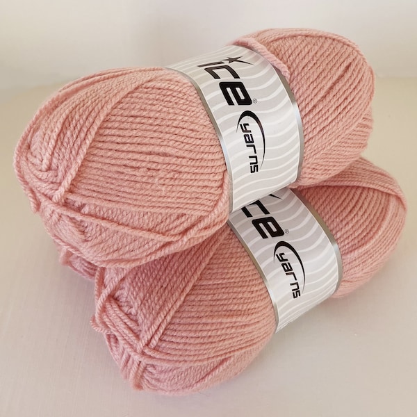 Ice Yarn- Rose poudre préféré