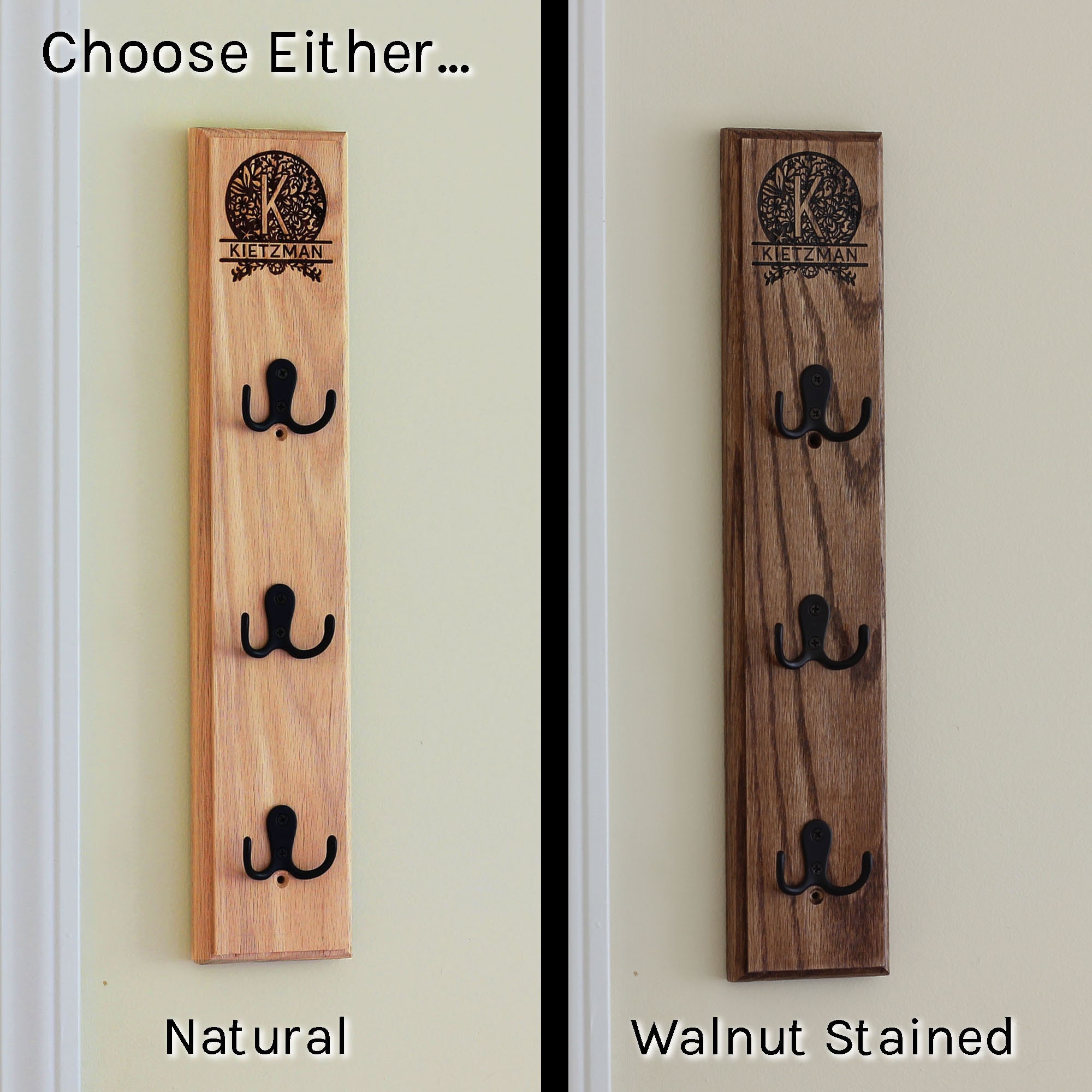 Key Holder For Wall Key Rack Wooden Key Holder Vertical Etsy