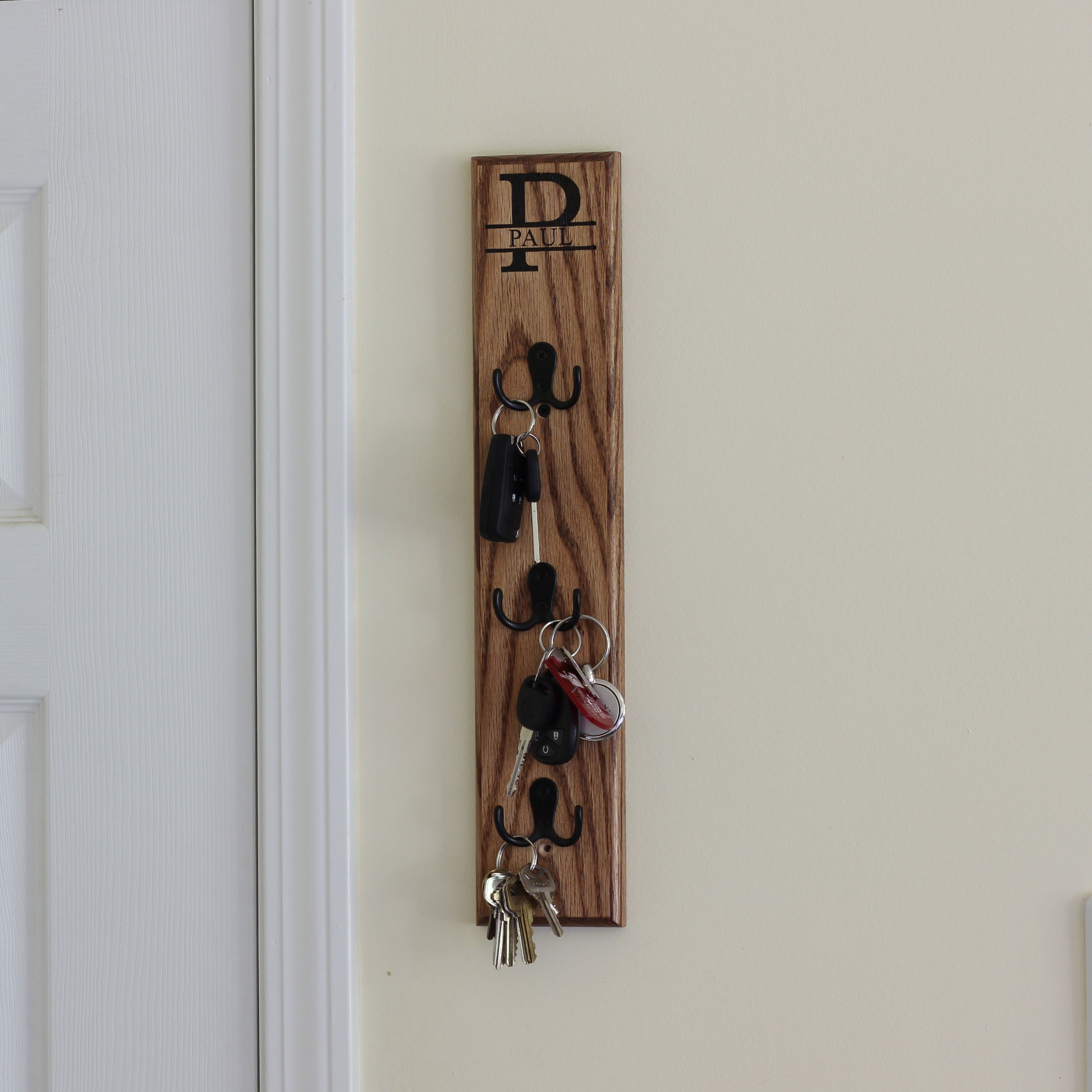 Key Holder For Wall Key Rack Wooden Key Holder Vertical Etsy