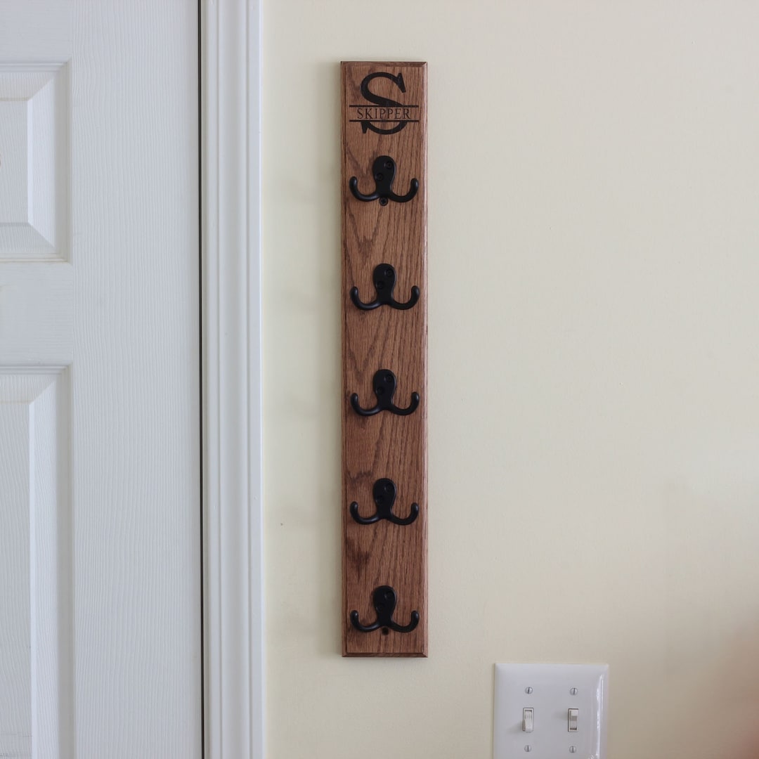 Vertical Key Holder for Wall Large Personalized Key Hanger for Wall Etsy