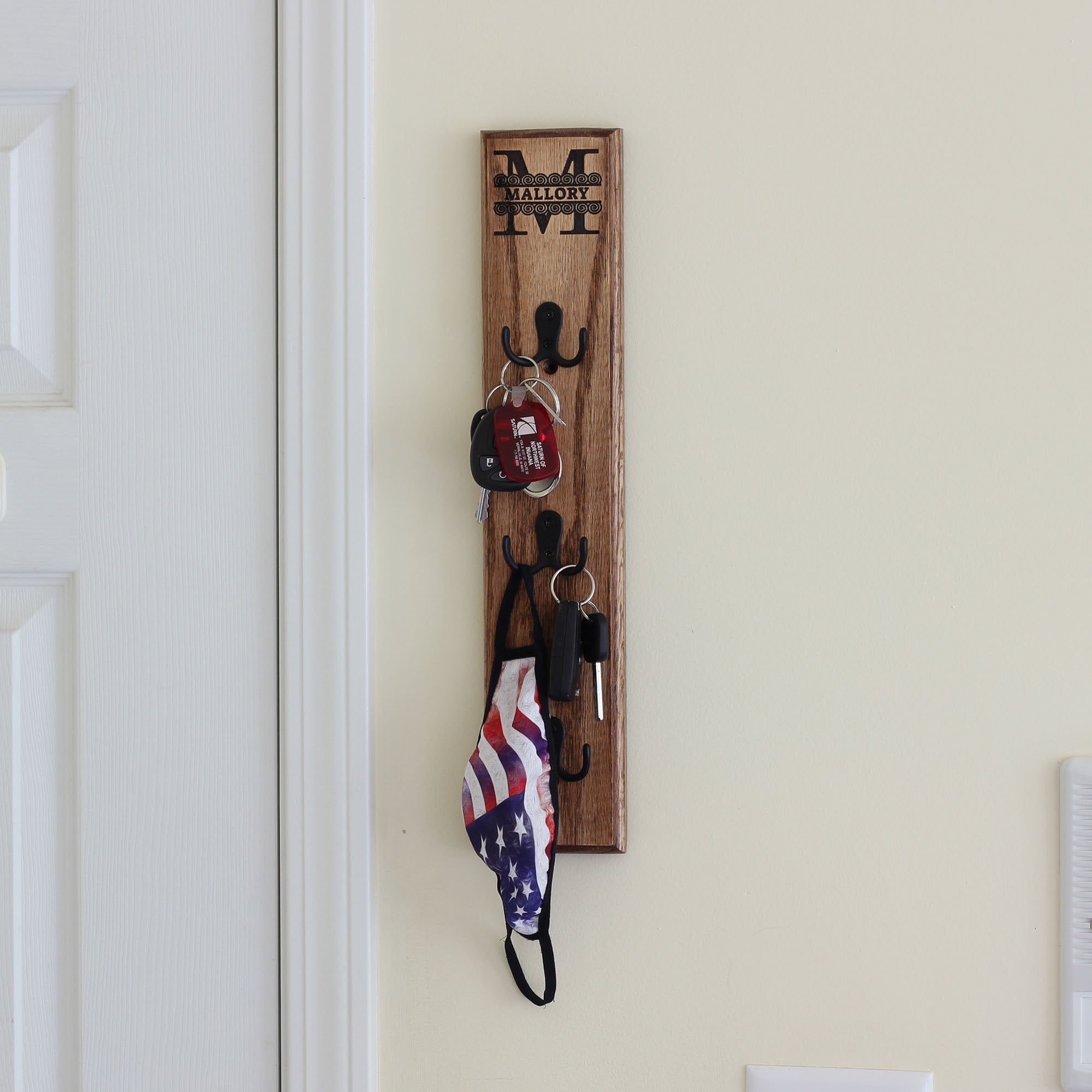 Key Holder For Wall Key Rack Wooden Key Holder Vertical Etsy