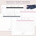 Boho Monthly Habit Tracker - 4 Color Variations Included | Printable ...