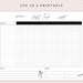 Boho Monthly Habit Tracker 4 Color Variations Included - Etsy