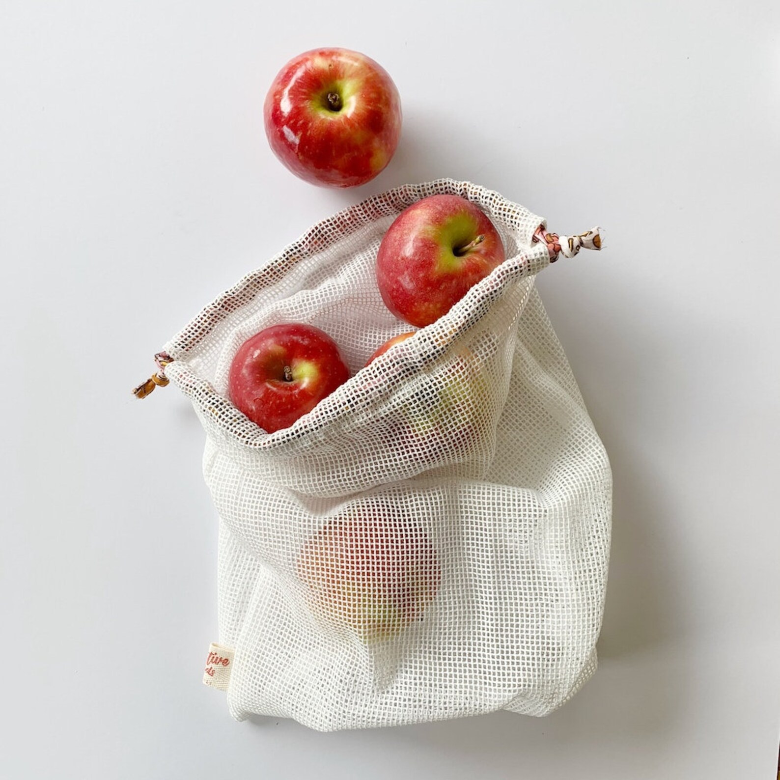 Reuseable Fruit & Veg Bags Set 3 Produce Bags Cotton Etsy