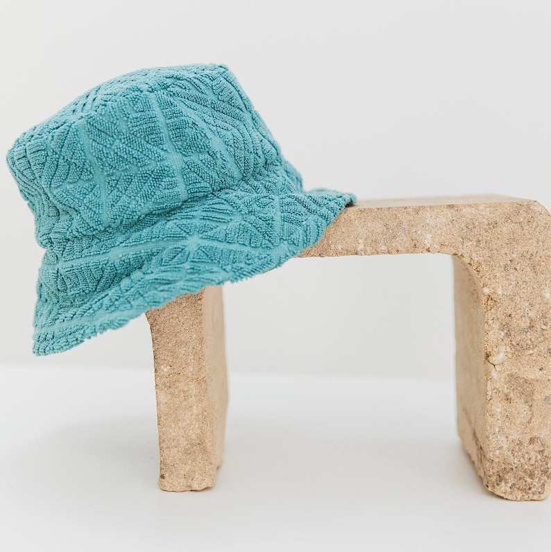 towelling bucket hat teal hat reversible bucket hat floral bucket hat