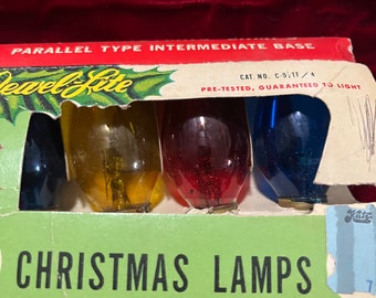 Christmas  Jewel-Lite Christmas Lights Lamp Light Bulb Replacement C-9 1/4