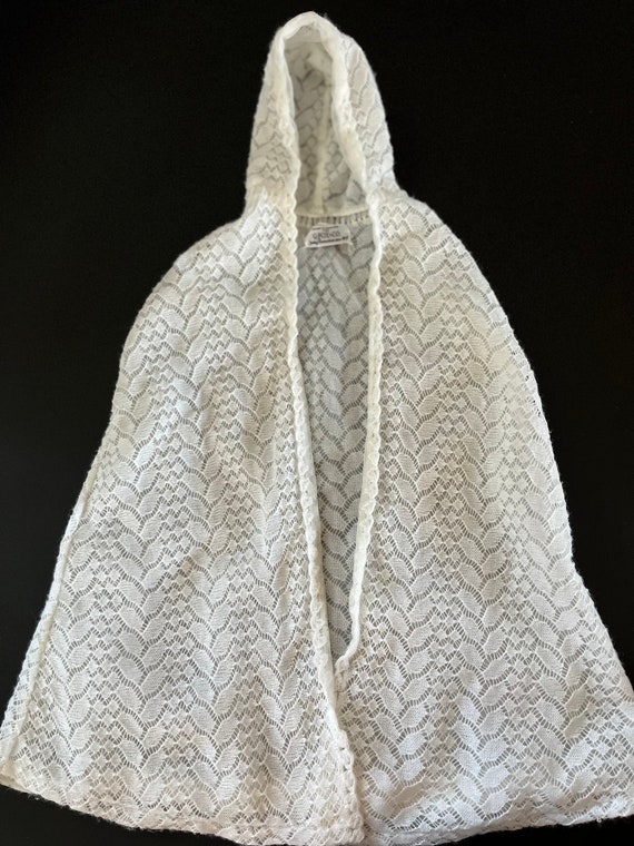 Baptismal Christening  Infant Hooded Cape Gown